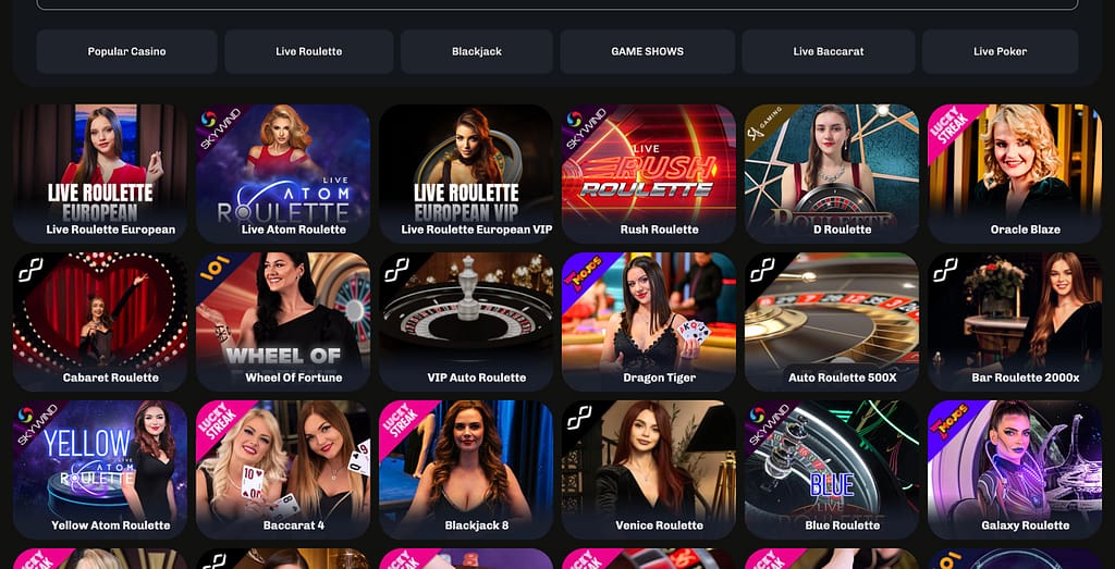 Velobet Casino Live Games